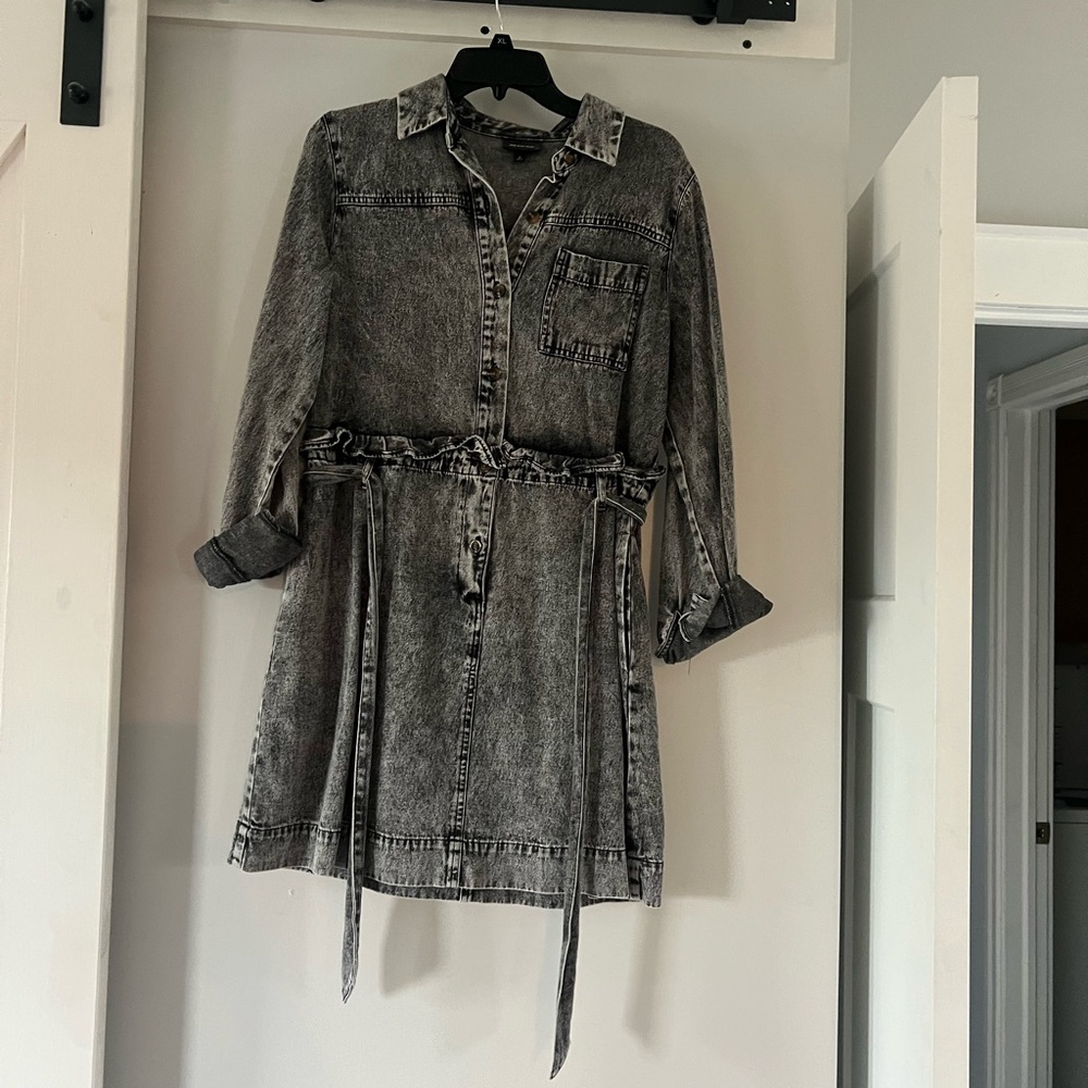 Target Gray Denim Shirt Dress